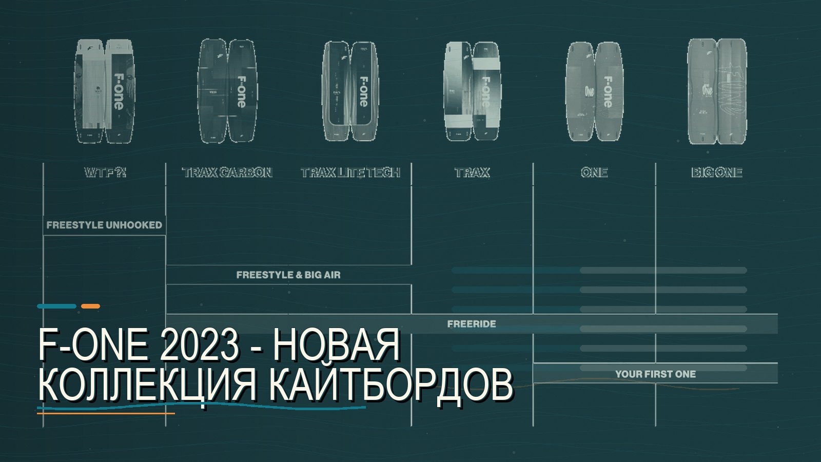 F-One 2023 — новая коллекция кайтбордов