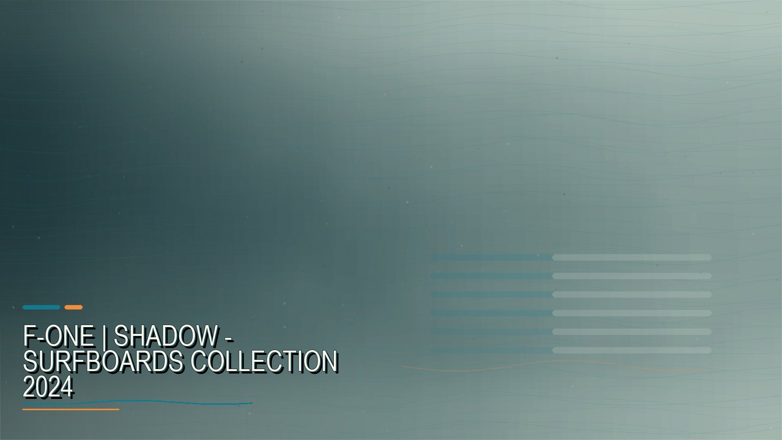 F-ONE | Shadow - Surfboards Collection 2024