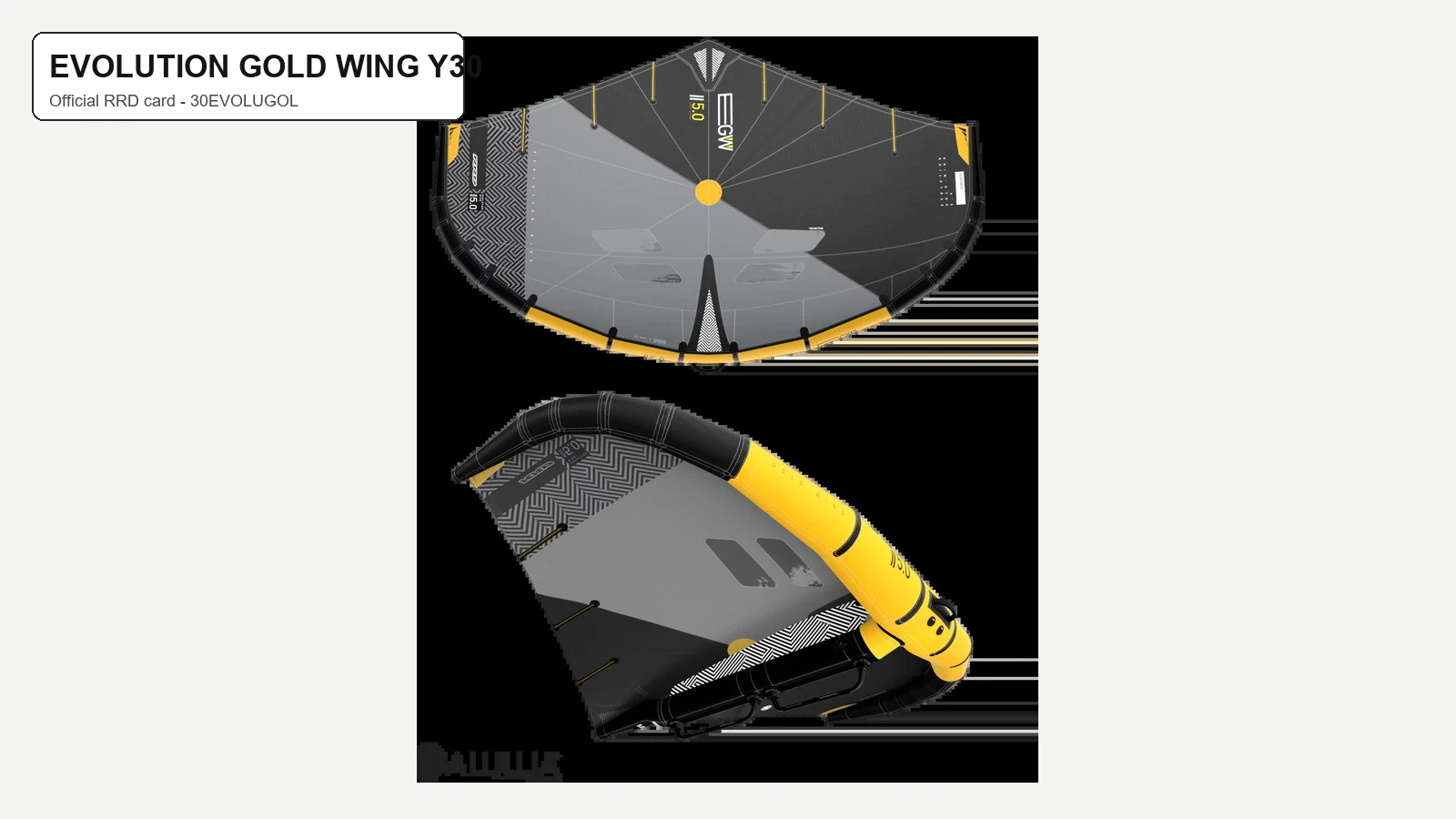 Винг RRD Evolution Gold Wing Y30 с маркировкой EGW и Aluula